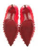 Christian Louboutin Spike Accents Patent Leather Pumps