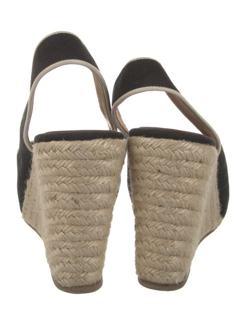 Christian Louboutin Canvas Printed Slingback Pumps