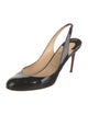 Christian Louboutin Patent Leather Slingback Pumps