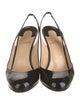 Christian Louboutin Patent Leather Slingback Pumps