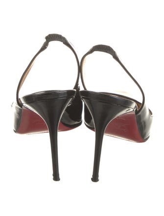 Christian Louboutin Patent Leather Slingback Pumps
