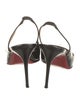 Christian Louboutin Patent Leather Slingback Pumps