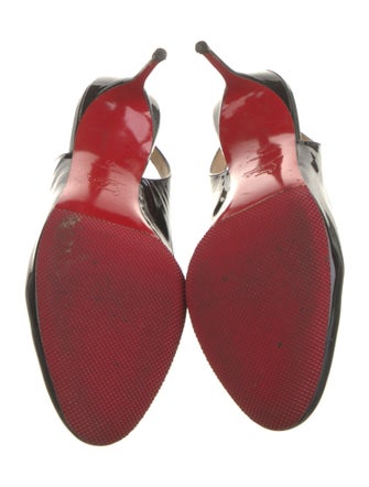 Christian Louboutin Patent Leather Slingback Pumps