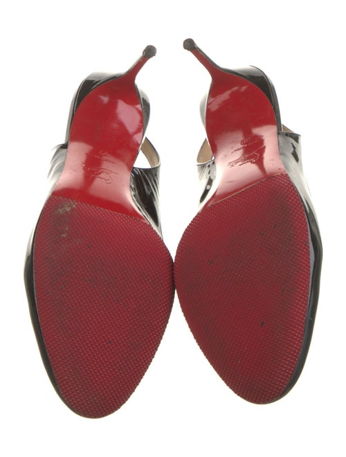 Christian Louboutin Patent Leather Slingback Pumps