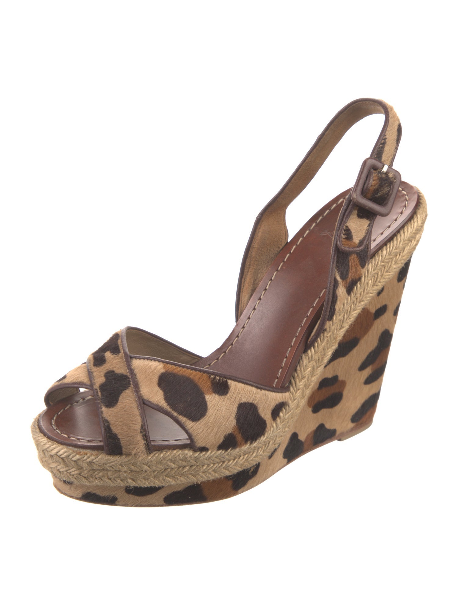 Christian Louboutin Ponyhair Animal Print Espadrilles