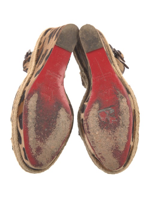 Christian Louboutin Ponyhair Animal Print Espadrilles
