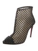 Christian Louboutin Spike Accents Mesh Boots