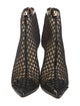Christian Louboutin Spike Accents Mesh Boots
