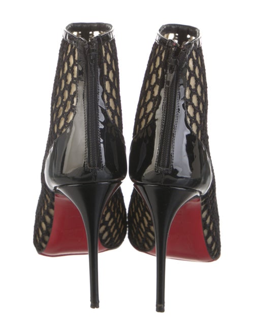 Christian Louboutin Spike Accents Mesh Boots