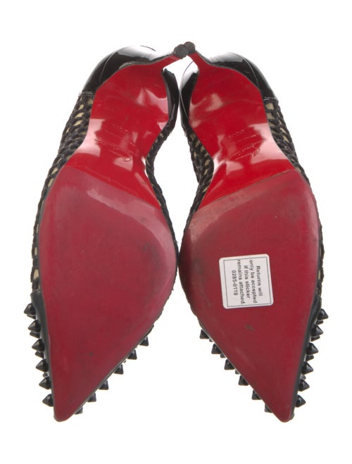 Christian Louboutin Spike Accents Mesh Boots