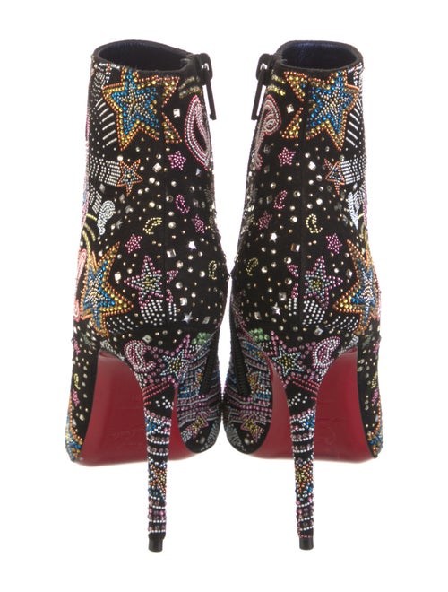 Christian Louboutin Suede Patterned Boots