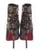 Christian Louboutin Suede Patterned Boots