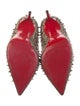 Christian Louboutin Spike Accents Glitter Pumps