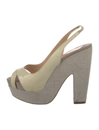 Christian Louboutin Patent Leather Slingback Sandals