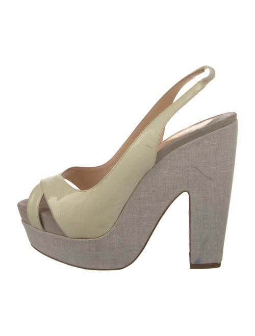 Christian Louboutin Patent Leather Slingback Sandals