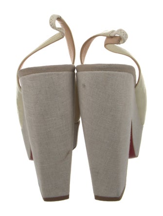 Christian Louboutin Patent Leather Slingback Sandals