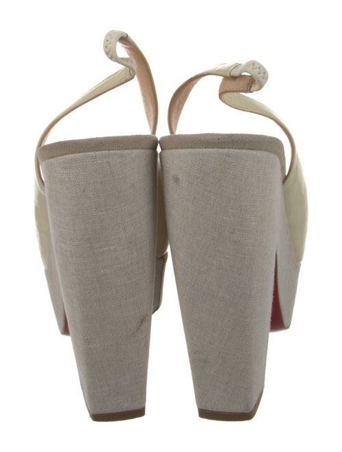 Christian Louboutin Patent Leather Slingback Sandals