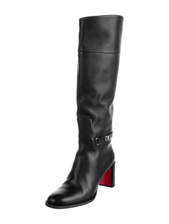 Christian Louboutin Leather Riding Boots