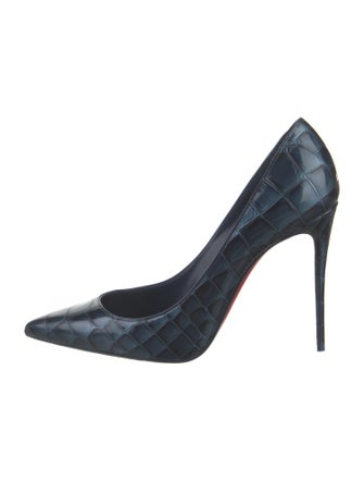 Christian Louboutin Embossed Leather Pumps