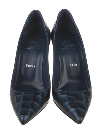 Christian Louboutin Embossed Leather Pumps