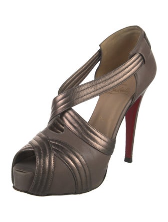 Christian Louboutin Leather T-Strap Pumps