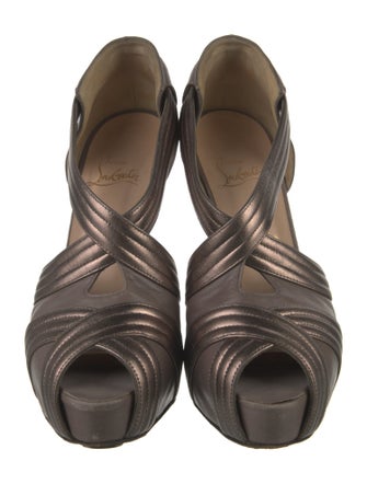 Christian Louboutin Leather T-Strap Pumps