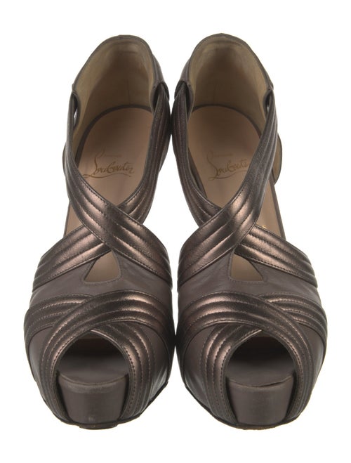 Christian Louboutin Leather T-Strap Pumps