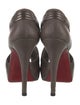 Christian Louboutin Leather T-Strap Pumps