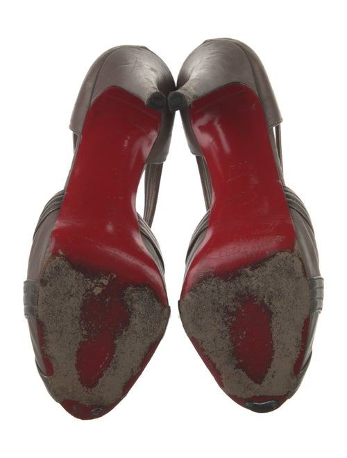 Christian Louboutin Leather T-Strap Pumps