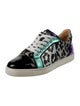 Christian Louboutin Leather Animal Print Sneakers