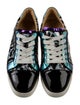 Christian Louboutin Leather Animal Print Sneakers