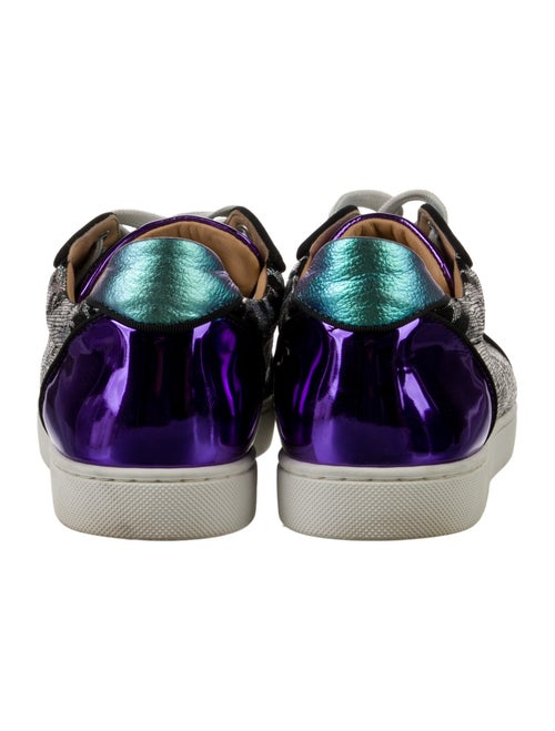 Christian Louboutin Leather Animal Print Sneakers