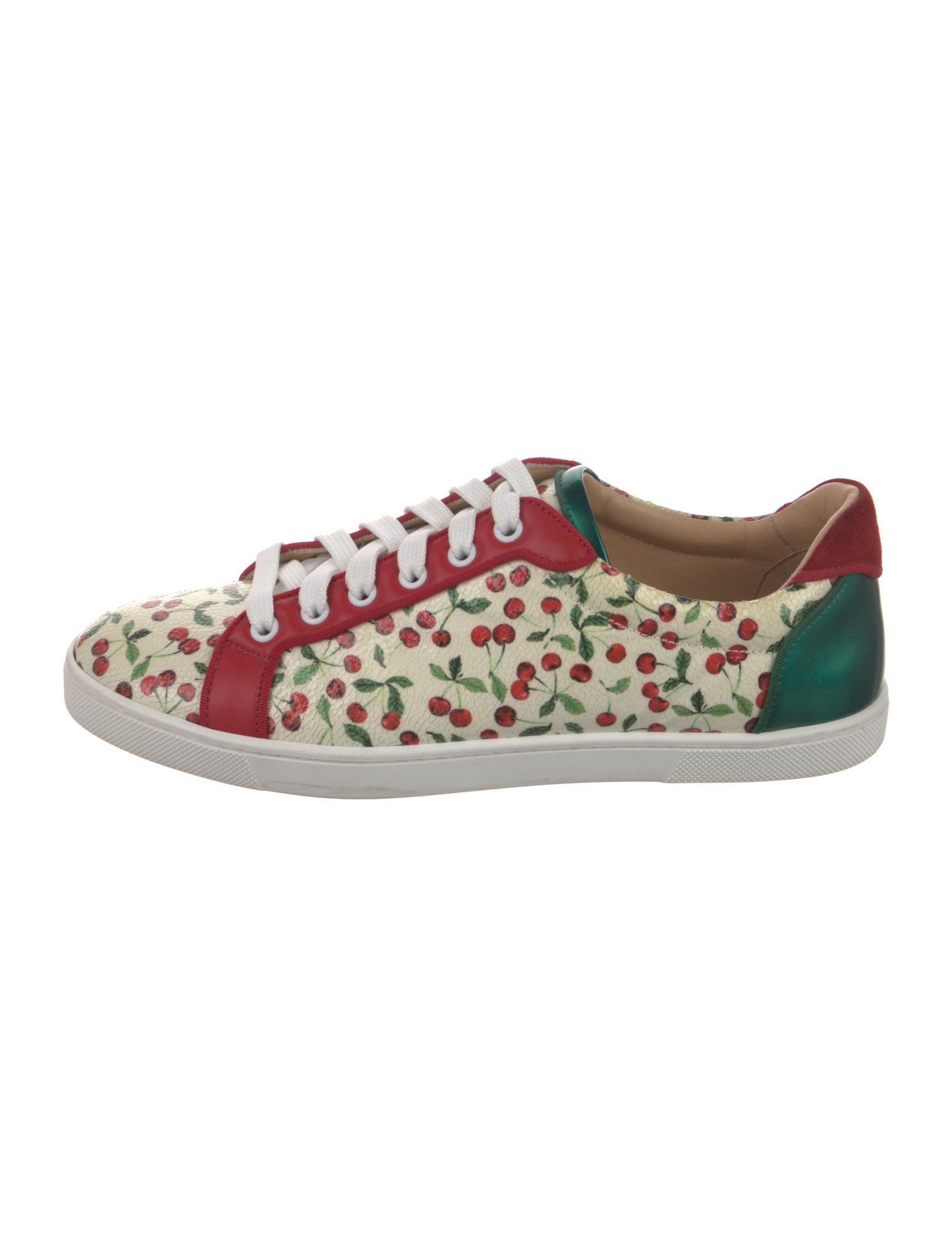 Christian Louboutin Patent Leather Printed Sneakers
