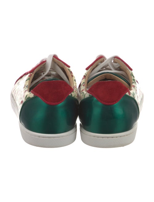 Christian Louboutin Patent Leather Printed Sneakers