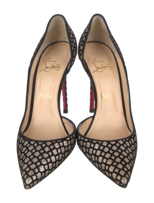 Christian Louboutin Glitter D'Orsay Pumps