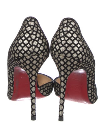 Christian Louboutin Glitter D'Orsay Pumps