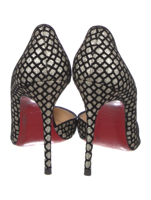 Christian Louboutin Glitter D'Orsay Pumps