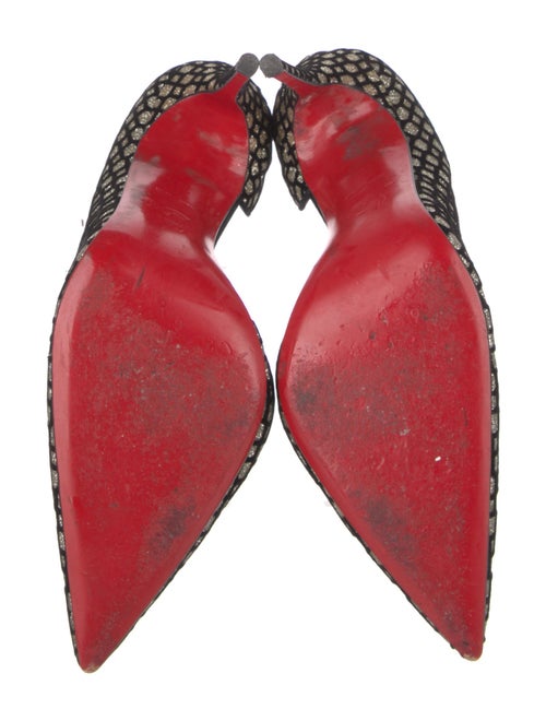 Christian Louboutin Glitter D'Orsay Pumps