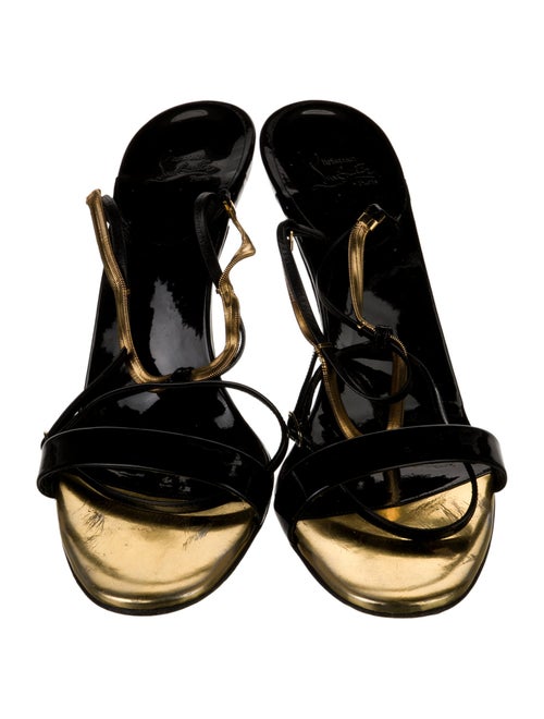 Christian Louboutin Discoteka Patent Leather Sandals