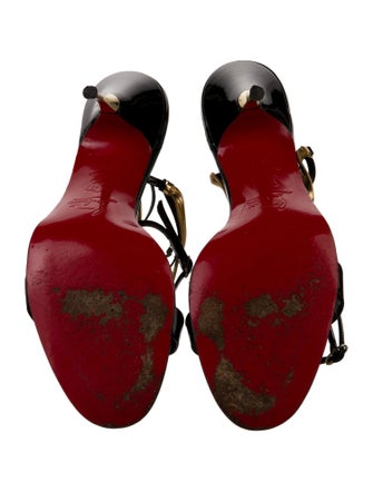 Christian Louboutin Discoteka Patent Leather Sandals