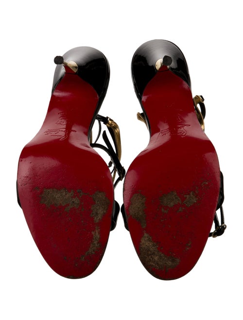 Christian Louboutin Discoteka Patent Leather Sandals