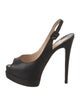 Christian Louboutin Leather Slingback Pumps
