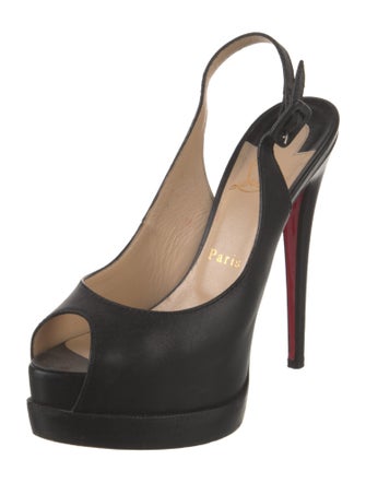 Christian Louboutin Leather Slingback Pumps