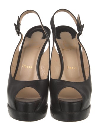 Christian Louboutin Leather Slingback Pumps