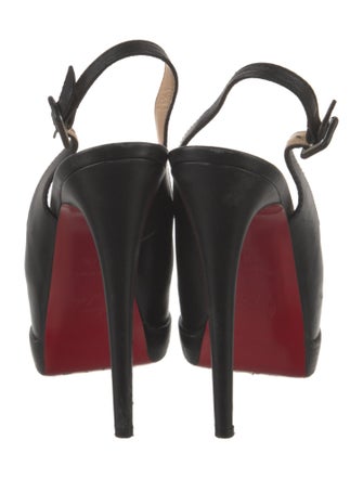 Christian Louboutin Leather Slingback Pumps