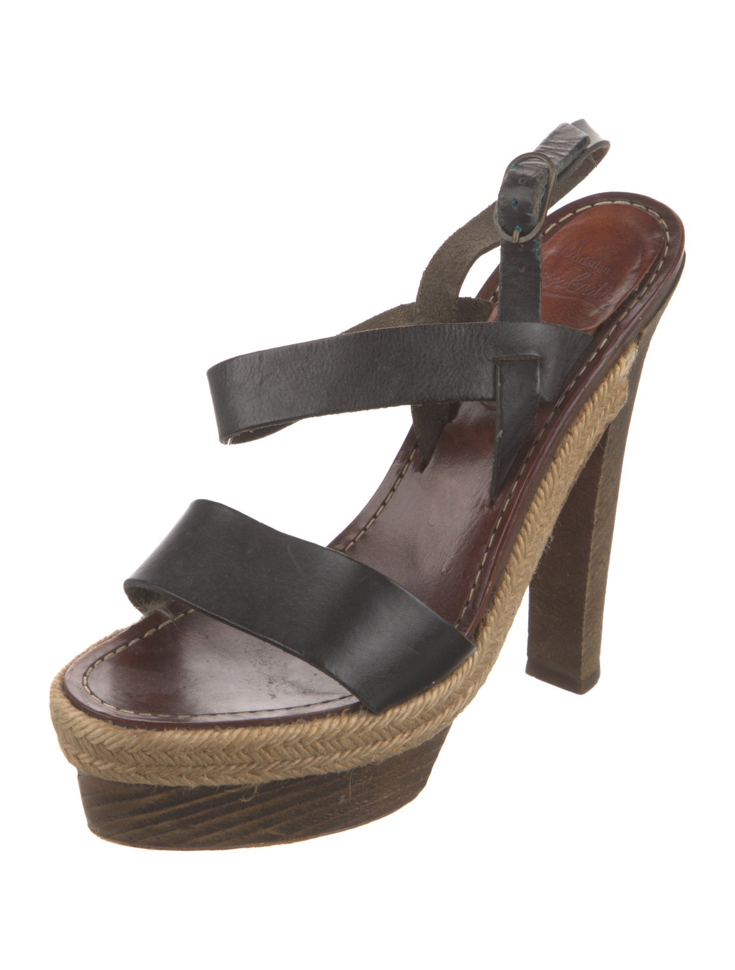 Christian Louboutin Leather Espadrilles