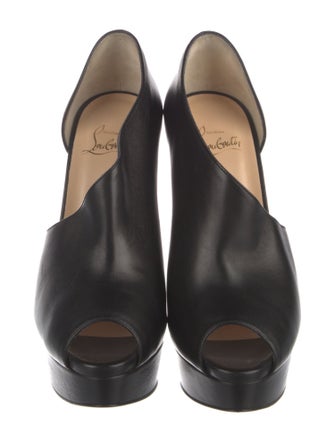 Christian Louboutin Leather D'Orsay Pumps