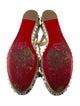 Christian Louboutin Leather Studded Accents Espadrilles