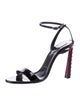 Christian Louboutin Patent Leather Studded Accents Sandals