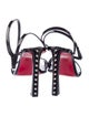 Christian Louboutin Patent Leather Studded Accents Sandals